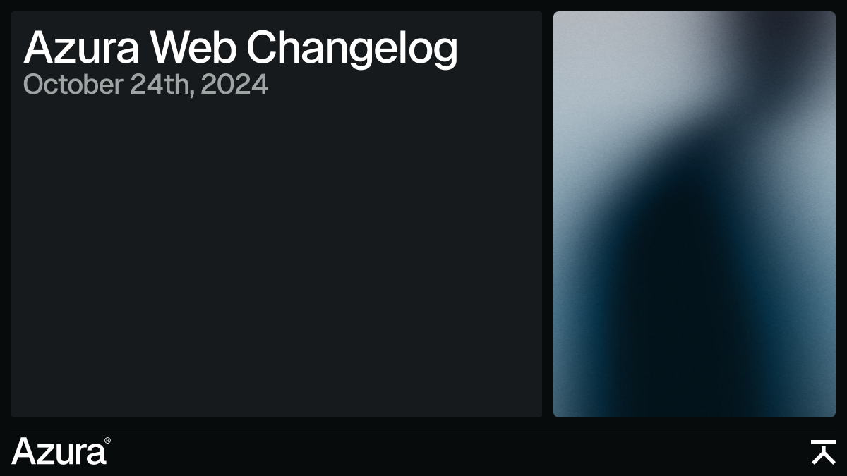Azura Web Changelog